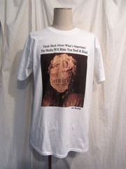 #03W 新品未使用インポートJohn HeartfieldオフィシャルTシャツ ジョン・ハートフィールド アートTシャツ 白 ホワイト ダダイズム フォトコラージュ