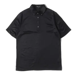 【美品】agnes b. アニエスベー ポロシャツ サイズ:T3 / ヘム レザール 刺繍 メッシュ ボタンダウン ドレス ポロシャツ / homme / MADE IN JAPAN / ブラック 黒 / トップス 半袖【メンズ】【中古】のサムネイル