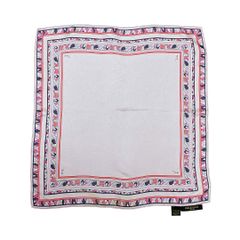 Emilio Pucci エミリオプッチ スカーフ シルク ピンク シルクチーフ 幾何学模様 41cm×42cm レディース イタリア製
