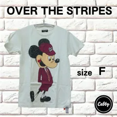 OVER THE STRIPES　オーバーザストライプ　ミッキーマウス 　Tシャツ　サイズFのサムネイル