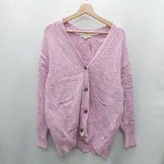 ◇ ⊇ B:MING by BEAMS Ｖネック 長袖 ニットカーディガン サイズ1 ピンク レディース E  【1412260034685】