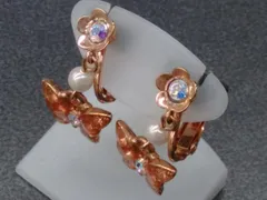 【売り切りセール】ANNA SUI アナスイ イヤリング 蝶 バタフライ ブランドアクセサリー