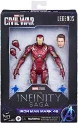 【中古】フィギュア アイアンマン・マーク46 「シビルウォー/キャプテン・アメリカ」 マーベル・レジェンド MCUシリーズ 6インチ・アクションフィギュア