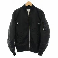 美品　sacai ベスト　MA-1 ミリタリー ダブルジップ ブラック　サイズ1 hugall_870118839
