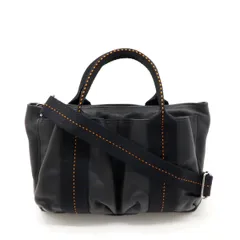 エルメス キャラバンホリゾンタルMM Hロゴ A4可 2way ネイビー レザー HERMES エルメス キャラバンホリゾンタルMM ハンドバッグ