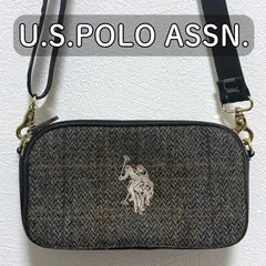 U.S.POLO ASSN × Harris Tweed クロスボディショルダーバッグ M　 ユーエスポロアッスン クロスボディ ハリスツイード
