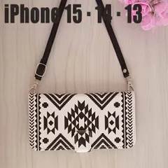 iPhone15 14 13 全面保護 カバー スマホケース 手帳 かわいい 肩かけ ショルダー 手帳型ケース 未使用 可愛い スマホカバー 新品 西海岸黒