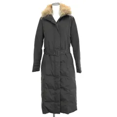 良好 BURBERRY LONDON バーバリーロンドン ファー付き ダウンコート サイズ:38  ブラウン  レディース 　241006002176