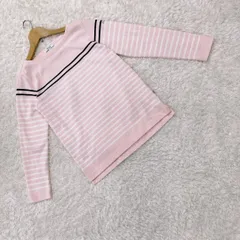 【AIGLE】エーグル ボーダー ピンク 両脇スリット S 10283