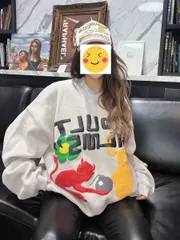 【入手困難・新品未使用】派手可愛い CPFM.XYZ カニエウェスト Adult Films パフ プリントスウェットシャツ ユニセックスのサムネイル