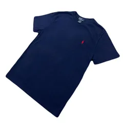 ポロ ラルフローレン Tシャツ 【 定番 人気 シンプル 】キッズ M ユースサイズ ネイビー Polo by Ralph Lauren ●CF306
