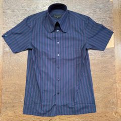 originaljohn ビーグルカラー半袖シャツ　navy mods vintage fashion