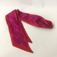 エルメス HERMES ツイリー スカーフ チェーンデ ザイン Cマーク
