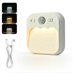 新品 センサーライト 人感 室内 USB充電式 明るい 常夜灯 足元ライト Led フットライト 人感センサー 照明 On/Off/Auto 20/30/60秒 無段階調光 明るさ調節 マグネット ナイトライト 室内ルームライト 明暗 光センサー 自動点/消灯