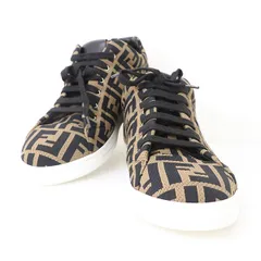 フェンディ FENDI テクニカルファブリック ロートップ 7E1258 スニーカー 靴 表記サイズ8  【yy】【中古】4000009801300083