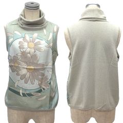 HERMES エルメス ノースリーブ タートルニット マルジェラ期 au gre du vent 風にまかせ グレー aq11598