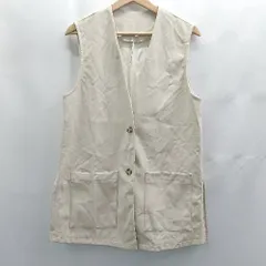 ◇ Θ Discoat ディスコート フェイクファー ベスト サイズM アイボリー レディース E  【1504240001760】