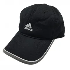 ★特価★【美品】アディダス メッシュキャップ 黒×白 ロゴ刺しゅう  OSFX(59-62cm) ゴルフウェア adidas
