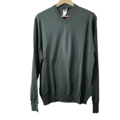 訳あり 未使用品 Les Copains レコパン 長袖 ケーブル カシミヤ 100% ニット ポロシャツ セーター メンズ 52 L オフホワイト イタリア製