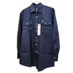 【国内未発売】GENUINE-Dickies（ジェニュインディッキーズ）長袖 ツイルワークシャツ ネイビー Lサイズ  新品未使用