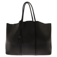 TOM FORD (トムフォード) ロゴ レザー トートバッグ ブラックのサムネイル