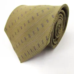 マリオヴァレンティノ ブランド ネクタイ 総柄 シルク 日本製 PO  メンズ イエロー MARIO VALENTINO 【中古】