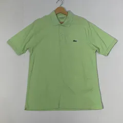 LACOSTE/ラコステ 半袖 ポロシャツ ワンポイント刺繡 オーバーサイズ ビックシルエット バングラデシュ製 メンズ XL ライトグリーン