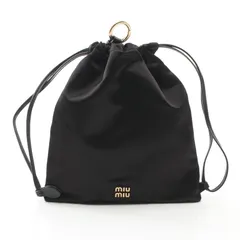 ミュウ ミュウ Miu Miu ポーチ DUCHESSE 5NG010 ブラック ファブリック ダッチェス ポーチ レディース 未使用