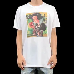 オリジナル Tシャツ 白雪姫 タトゥー 毒りんご グリム童話 ディズニー TATOO プリンセス Tシャツ S M L XL タイト ジャスト 大きい ビッグ オーバーサイズ メンズ レディース ユニセックス ピンククリーム