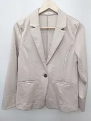 ◇ GLACIER グラシア ワンボタン 長袖 ジャケット ブレザー サイズM ピンクベージュ系 レディース P  【1406180054274】