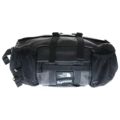 SUPREME (シュプリーム) 18AW×THE NORTH FACE Leather Mountain Waist Bag ノースフェイス レザーウエストバッグ ブラック