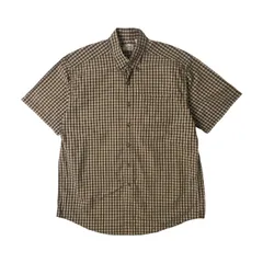 L.L.Bean エルエルビーン チェック柄 BD 半袖シャツ L/ベージュ/オーバーサイズ/vintage