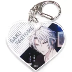 【中古】キーホルダー・マスコット(キャラクター) 八乙女楽(背景黒) 「アイドリッシュセブン アイナナ日和 トレーディングハート型アクリルキーホルダー TRIGGER+Re：vale Ver.」