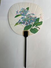 うちわ　花柄団扇　あじさい　15-658    税込み