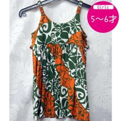 ムームー ドレス キッズ ハワイアン キャミソール 子供用 5歳 6歳 Dress 海外挙式参列用 女の子 幼児 ハワイ直輸入 No.75