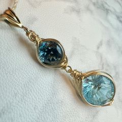 ロンドンブルートパーズ　ブルートパーズ　ペンダントトップ