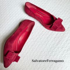 うさSalvatore Ferragamo viva 赤フラットシューズ⭐︎ 楽天市場】25.5cm のみ サルヴァトーレ フェラガモ フラット