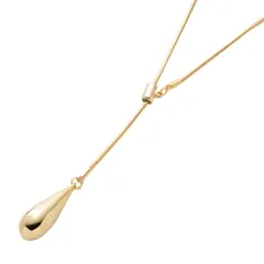 【ゴールド×ワンサイズ】[Cream dot. クリームドット公式] ネックレス レディース  ロング 金属アレルギー ニッケルフリー ヴィンテージ調 マット 艶消し スネークチェーン メタル ドロップ スライド式 y字 大人 