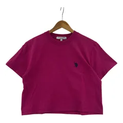 U.S. POLO ASSN.ユーエスポロアッスン ワンポイント刺繡半袖Ｔシャツ sizeM/ショッキングピンク