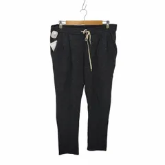 オアスロウ orSlow シルク混 2タック ウール パンツ ドローコード メンズ  Mのサムネイル