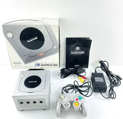 ◇【動作OK】ニンテンドー ゲームキューブ セット GAMECUBE DOL-101 GC 本体 ACアダプタ コントローラー 取扱説明書 保証書 AVケーブル 箱 シルバー 任天堂 Nintendo