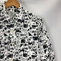 THE SHARKEY'S GALLAERY 動物プリント ボタンダウン 長袖シャツ　サイズM　06060201　01