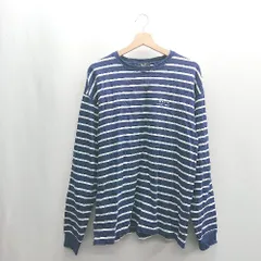 ◇ ⊇ BEAMS HEART ビームス ハート ボーダー柄 長袖 Tシャツ サイズM ネイビー系 メンズ E  【1409240026426】のサムネイル