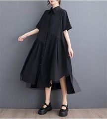 ニットブラウス ドッキング バックリボン チュニック ニット ブラウス レディース トップス りぼん パフスリーブ 重ね着 長袖 シャツ 上品 可愛い 大人 秋 冬 ニットブラウス ドッキング バックリボン チュニック ニット