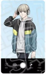 【中古】キャラカード 梶蓮 「WIND BREAKER カメラ風クリアカード Cafe ver.」