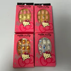 ハローキティ ネイルチップ 4個セット サンリオ Hello Kitty 経年劣化あり