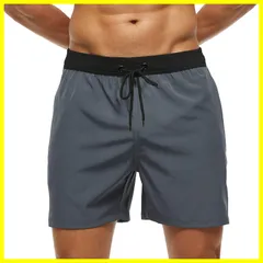 【数量限定】ハーフパンツ スイムウェア ボードショーツ ストレッチ 海水パンツ 水陸両用 サーフパンツ 速乾 メンズ ビーチパンツ 水着 メッシュインナー付き [Hilarocky]
