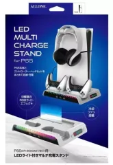 【中古】PS5ハード PS5 slim用 LEDライト付きマルチ充電スタンド