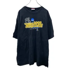 Champion 半袖 プリントTシャツ 2XL ブラック チャンピオン 2009 NCAA 古着卸 アメリカ仕入 a704-5518
