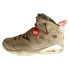 NIKE (ナイキ) ×TRAVIS SCOTT AIR JORDAN 6 RETRO SP BRITISH KAHKI DH0690-200 トラヴィススコット エアジョーダン6 レトロ ブリティッシュカーキ ハイカットスニーカー